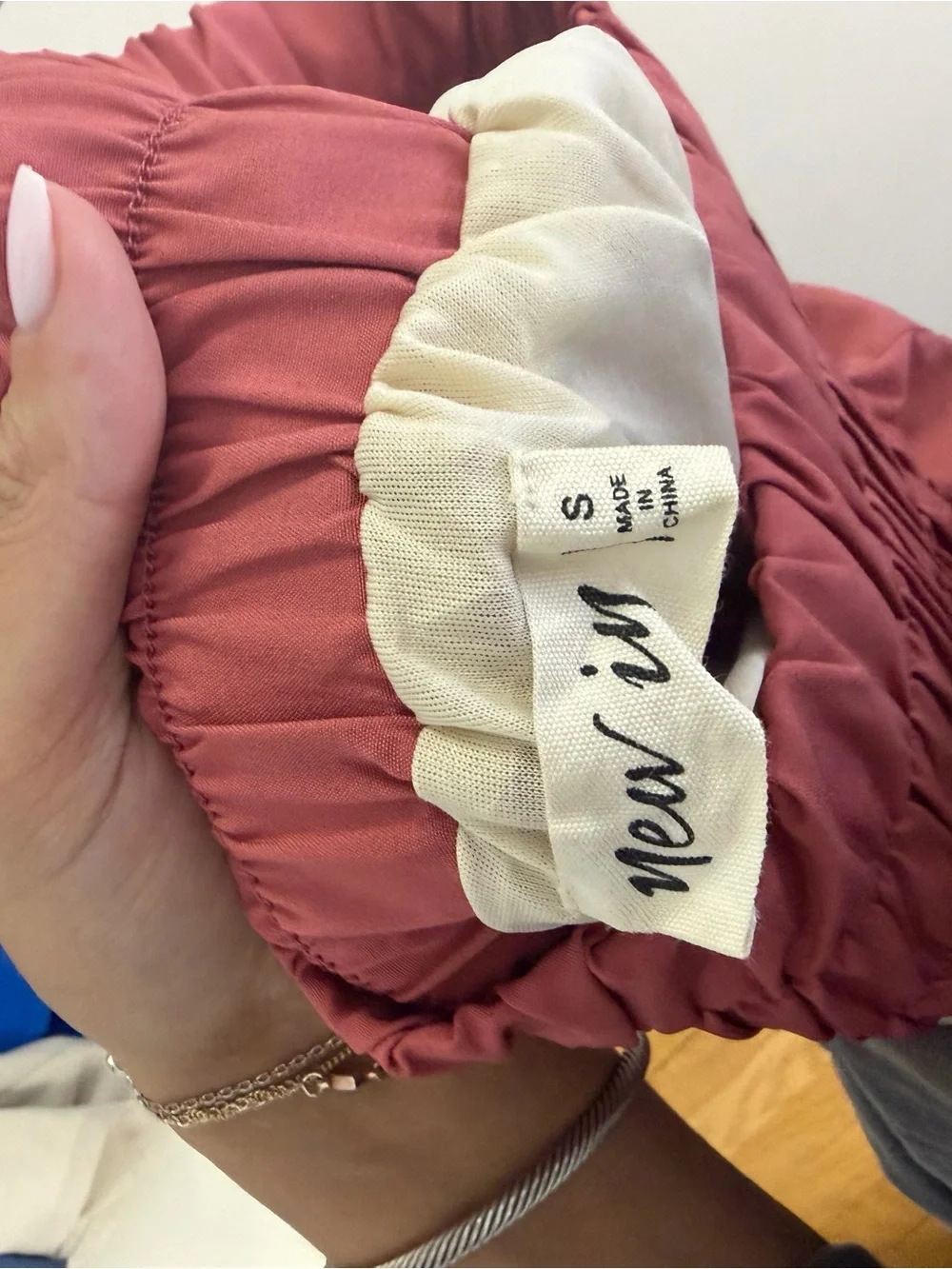 Women's Two-Tone Pink Athletic Shorts with Elastic Waist